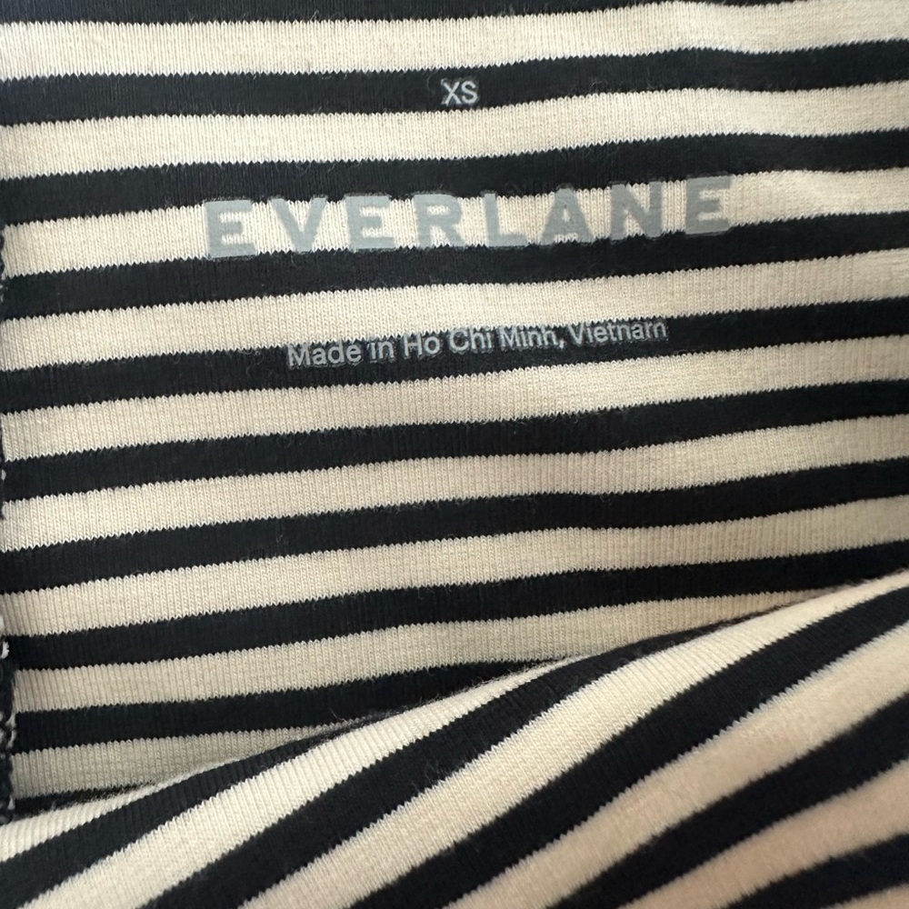 Everlane Black and White Striped Skirt - Picture 7 of 8